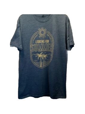 Tour Tee Shirt, Sz M-L, PTP 22”, L 27”, Gray